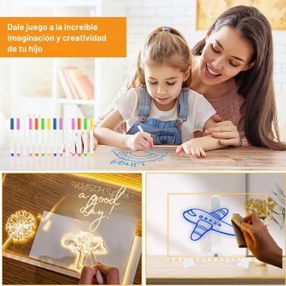 Pizarra acrílica LED